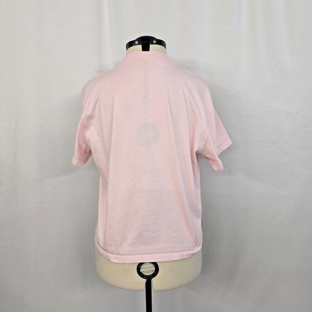 Lululemon Relaxed Fit Cotton Jersey Short Sleeve Tee Women's 12 Pink Strawberry - Picture 2 of 13